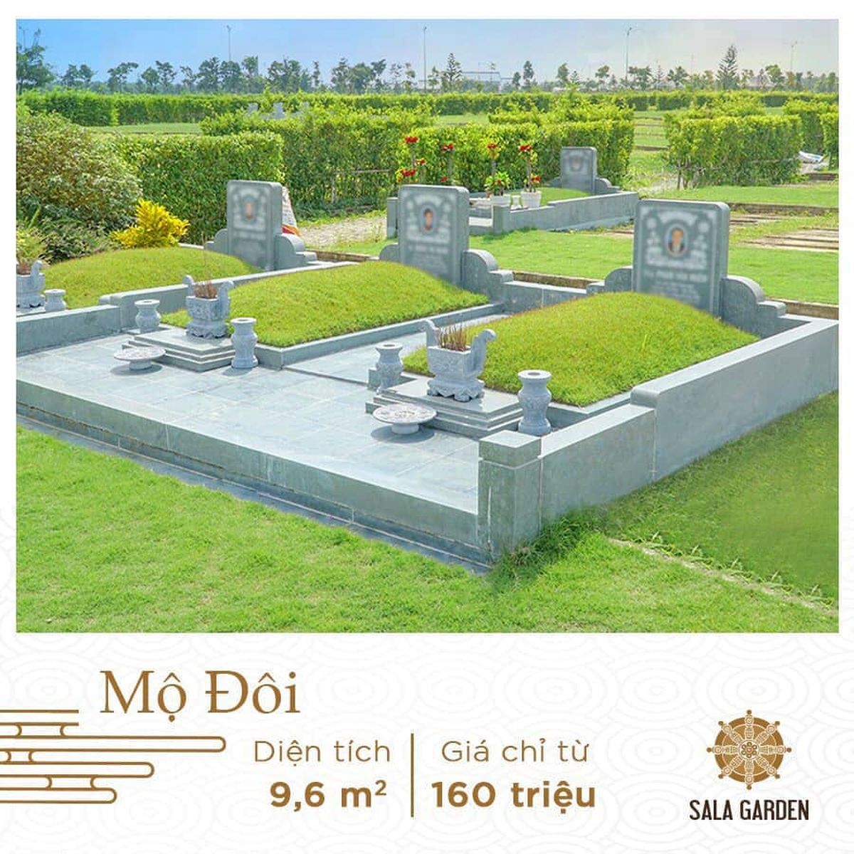 giá mộ đôi Sala Garden