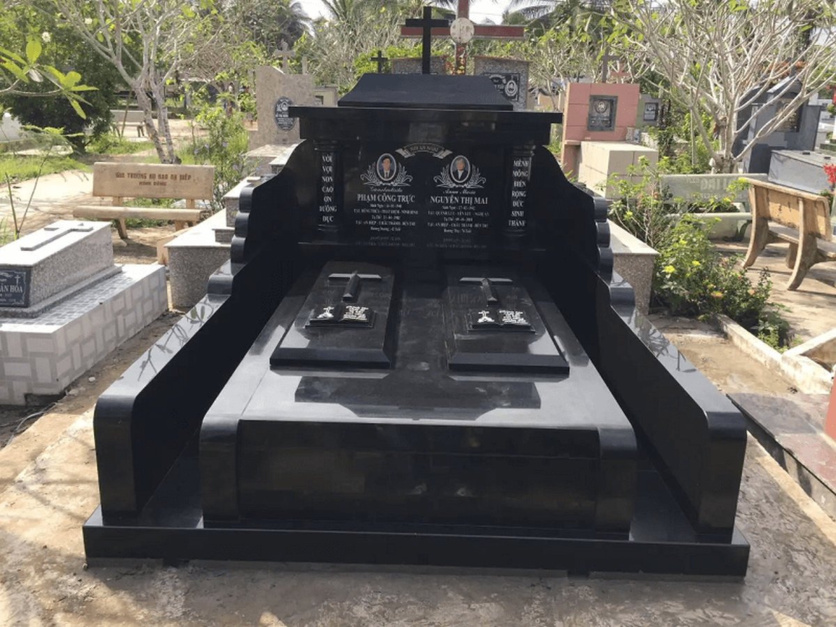 Mẫu bia mộ công giáo đẹp 

