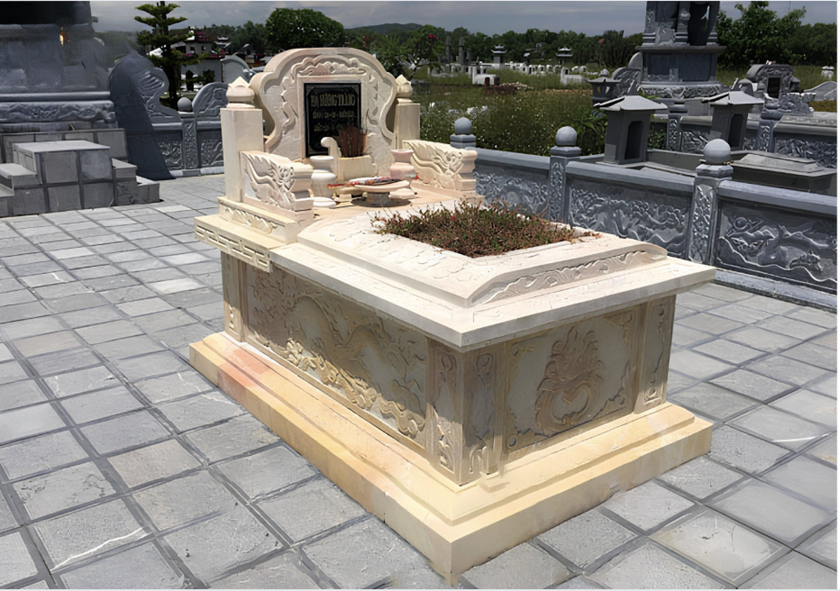 mộ đơn đá vàng
