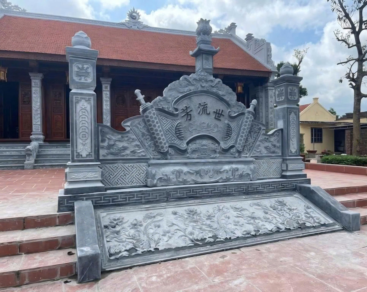 Mẫu bình phong đá đẹp