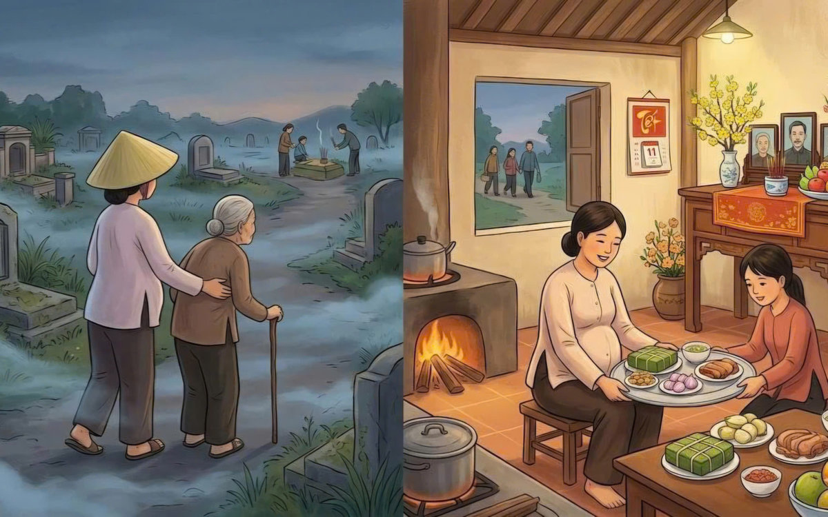Tục tảo mộ ngày Tết nhân văn