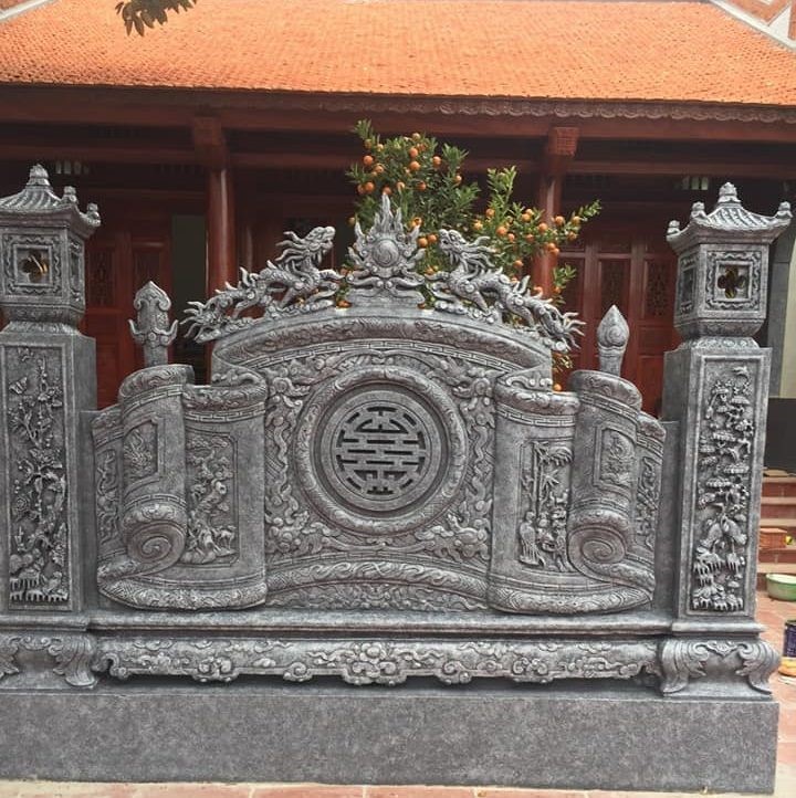 Bình phong đá đẹp