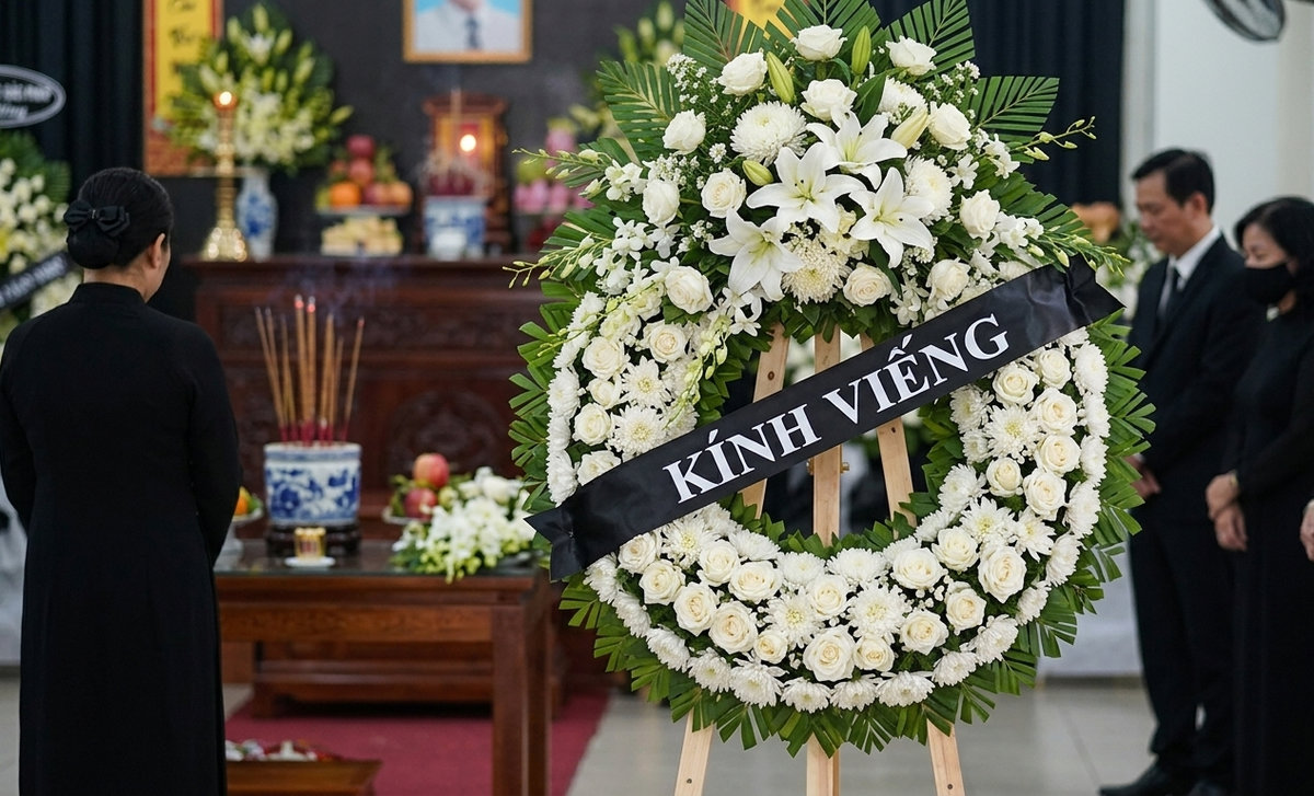 Hoa trắng trong tang lễ đúng nghi thức