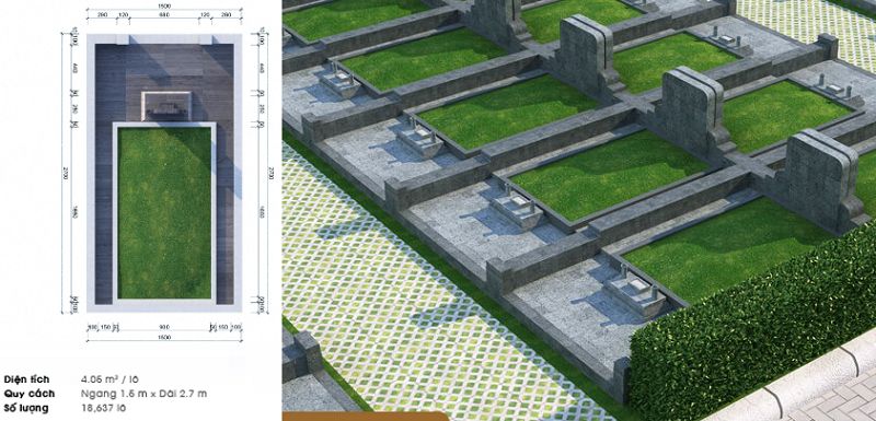 Kích thước bia mộ đạt chuẩn