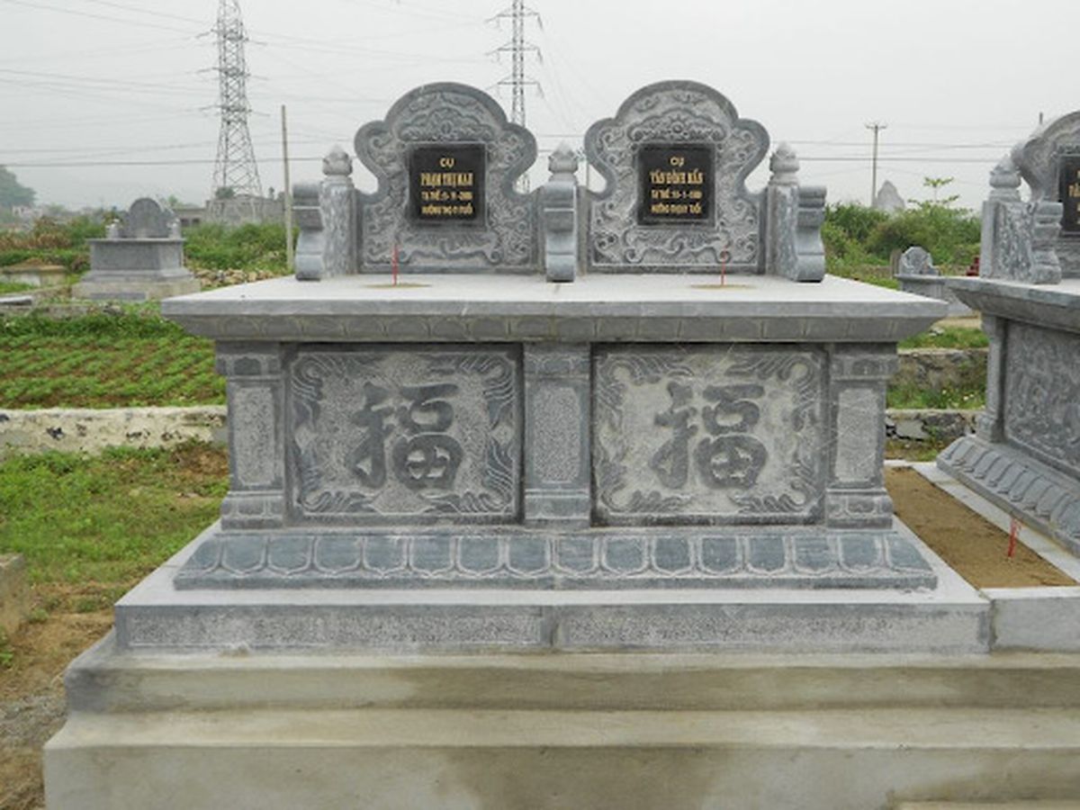 các mẫu mộ đá đôi đẹp