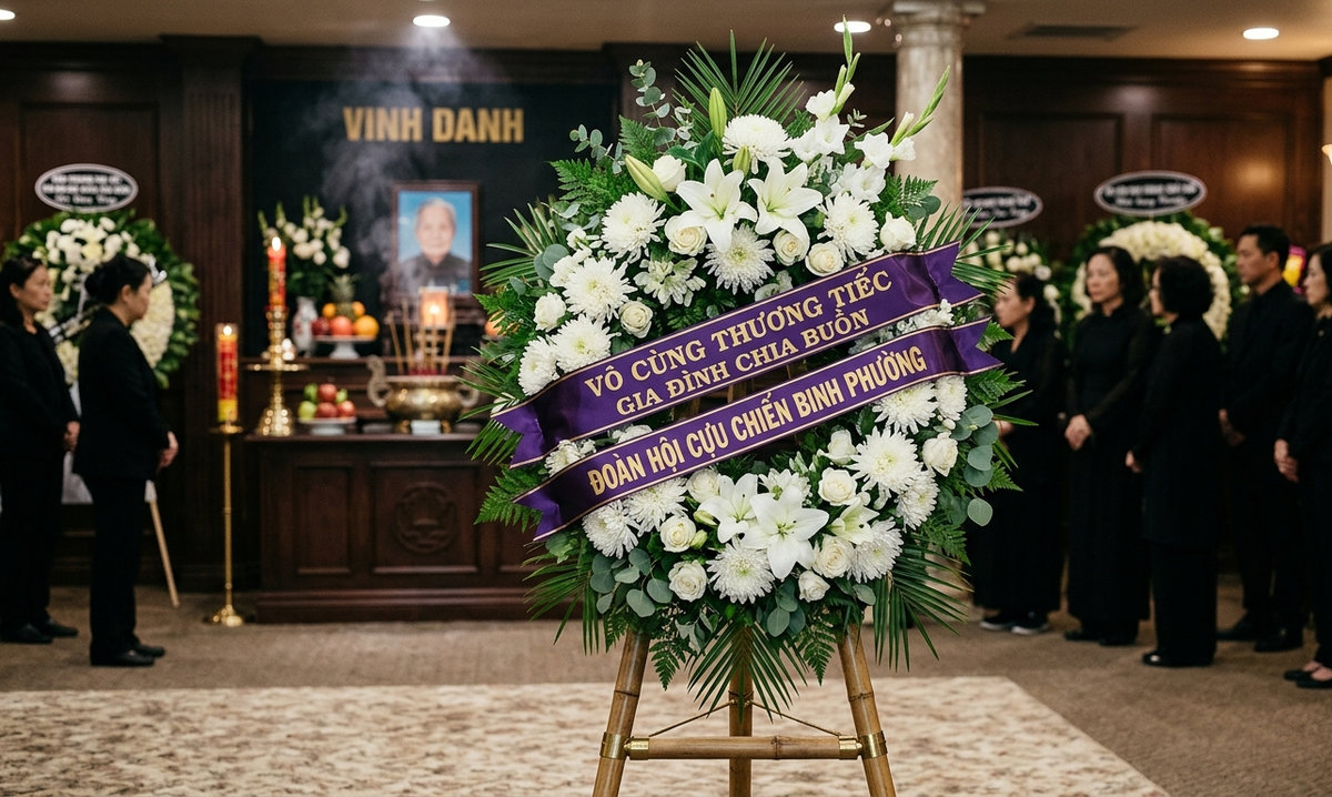 Vòng hoa chia buồn đám tang