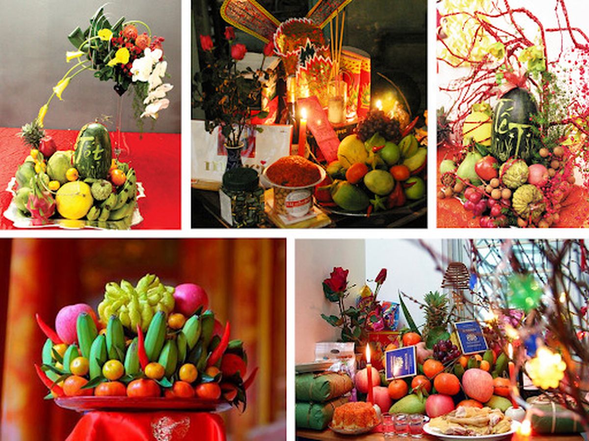 gợi ý mâm ngũ quả ngày tết