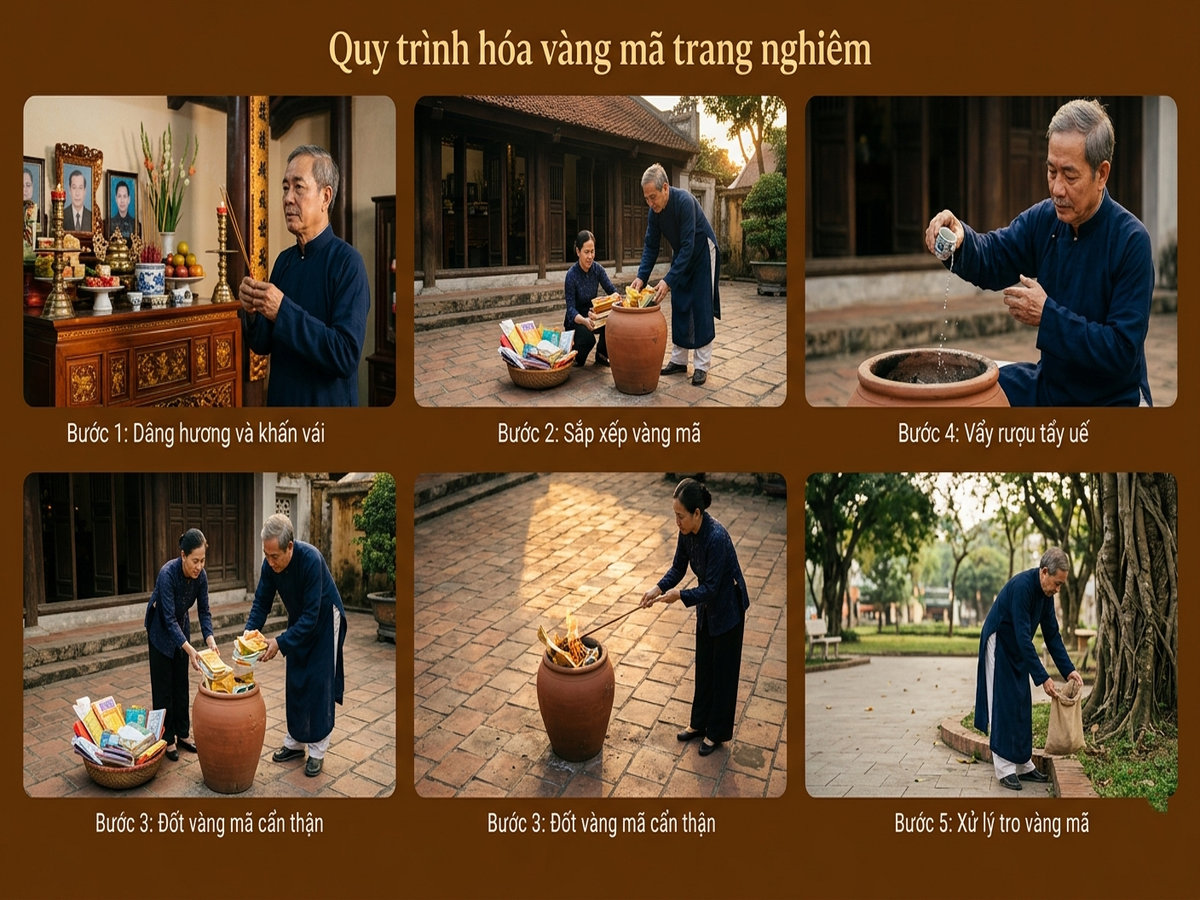 Cách hóa vàng mã chi tiết