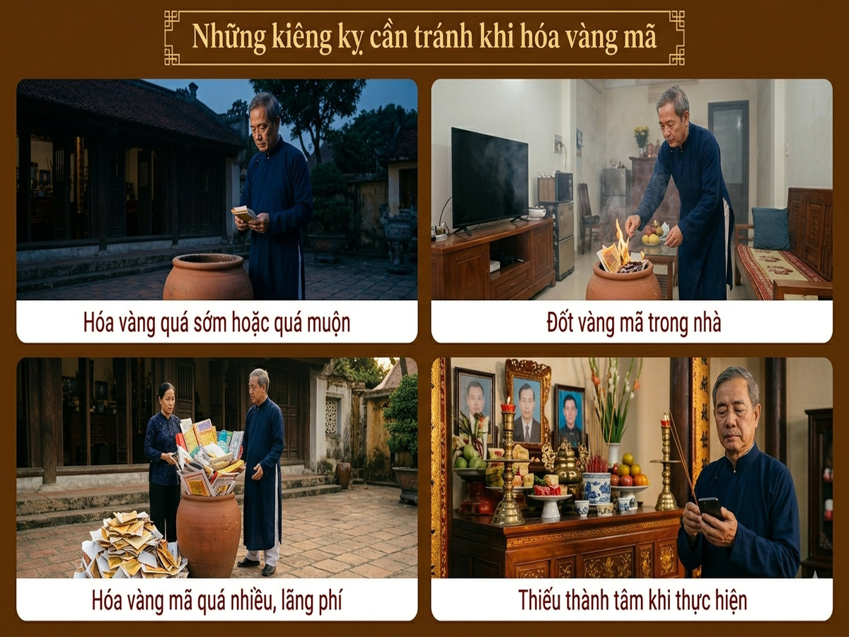 Cách hóa vàng mã đúng nghi thức