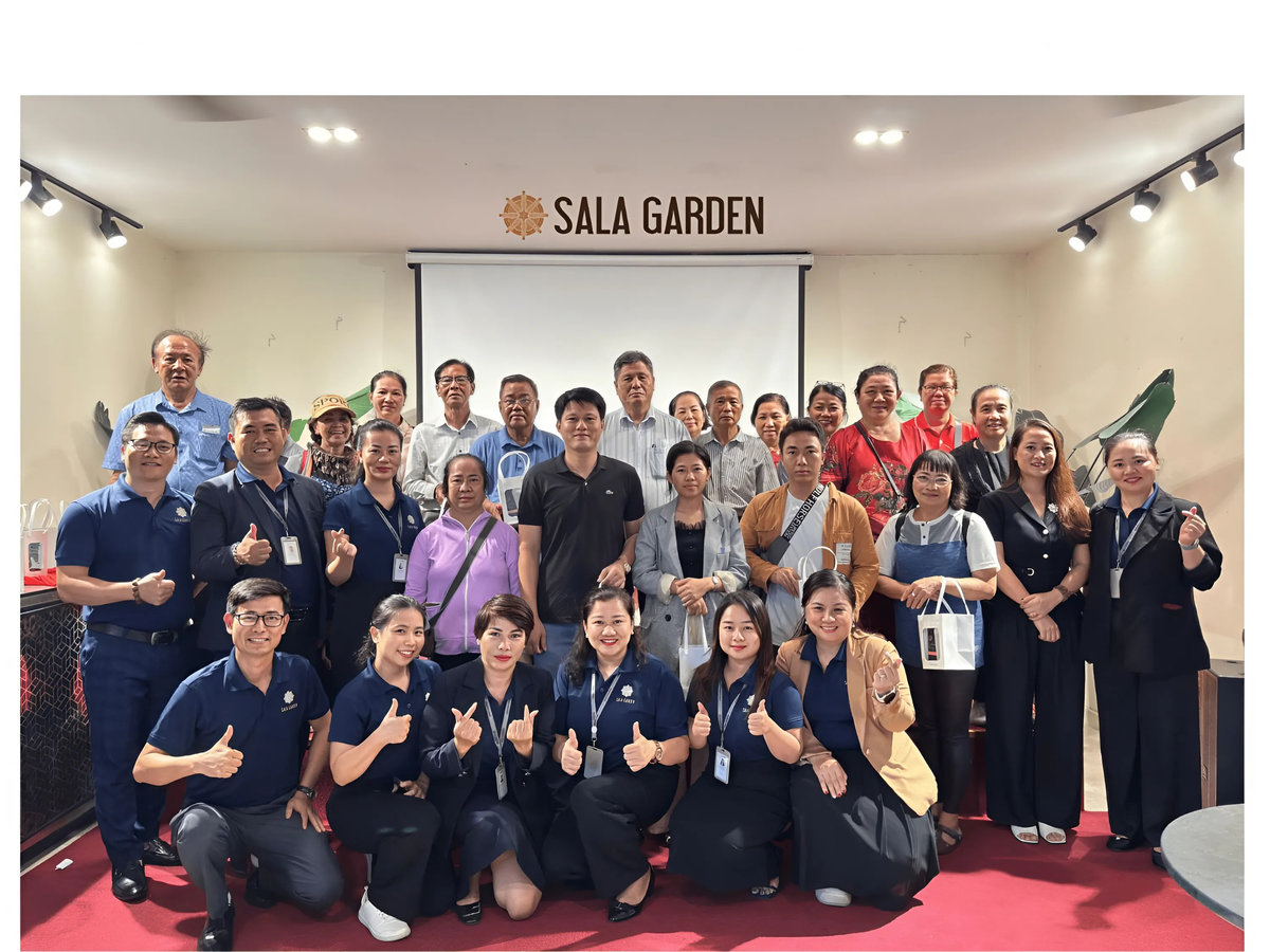 Đội ngũ nhân viên tận tâm tại Sala Garden