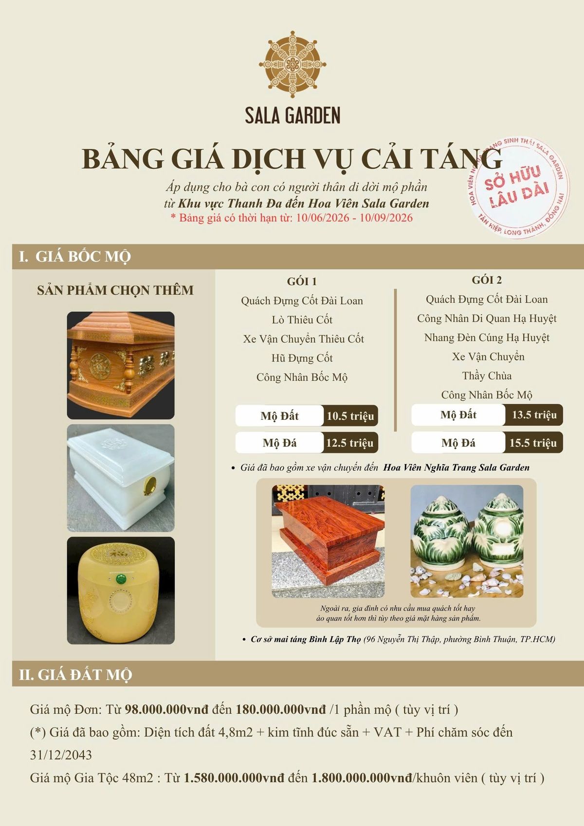 giá di dời mộ phần